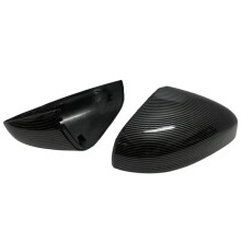 Rear View Mirror Cover Trim Side Door Wing Mirror Housing for Fiesta MK8 2019-2024 Carbon Fiber Pattern