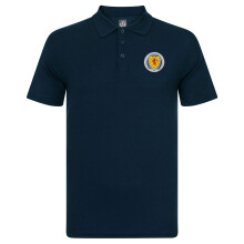 Scotland Official Football Gift Mens Crest Polo Shirt Navy Blue Medium