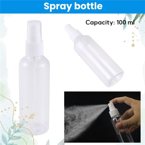 50PCS 100 Ml Transparent Plastic Perfume Atomizer Small  Empty Spray Refillable Bottle Travel Bottles Set 1