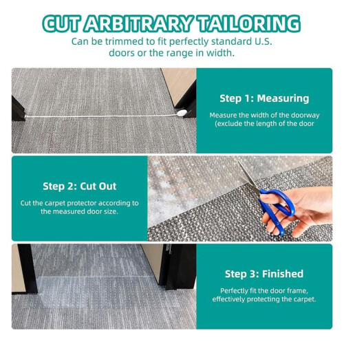 Carpet Protector for Pets,Cat Carpet Protector ,Under Door Mat Cat Carpet Scratch Stopper,Cat Scratch Guard Carpet 8.2ft 2