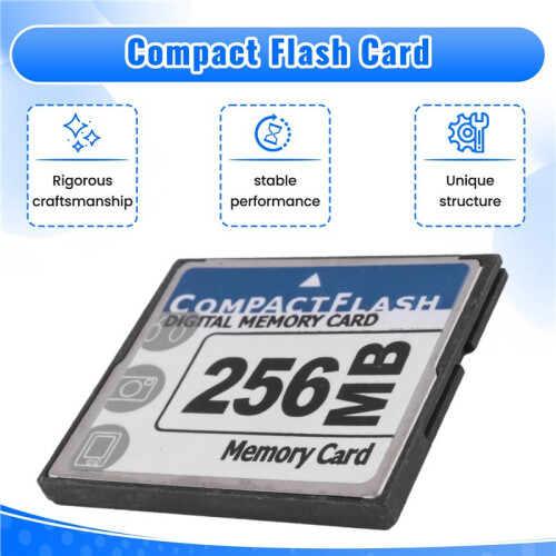 256MB Compact Flash Memory Card for Camera, Advertising Machine, Industrial Computer Card 1