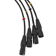 RJ45 CAT5 Skärmad Kabel Till 4-Kanals 3-Stifts XLR-Hankontakter Multi-Nätverksmottagarekabel för Scenstudio