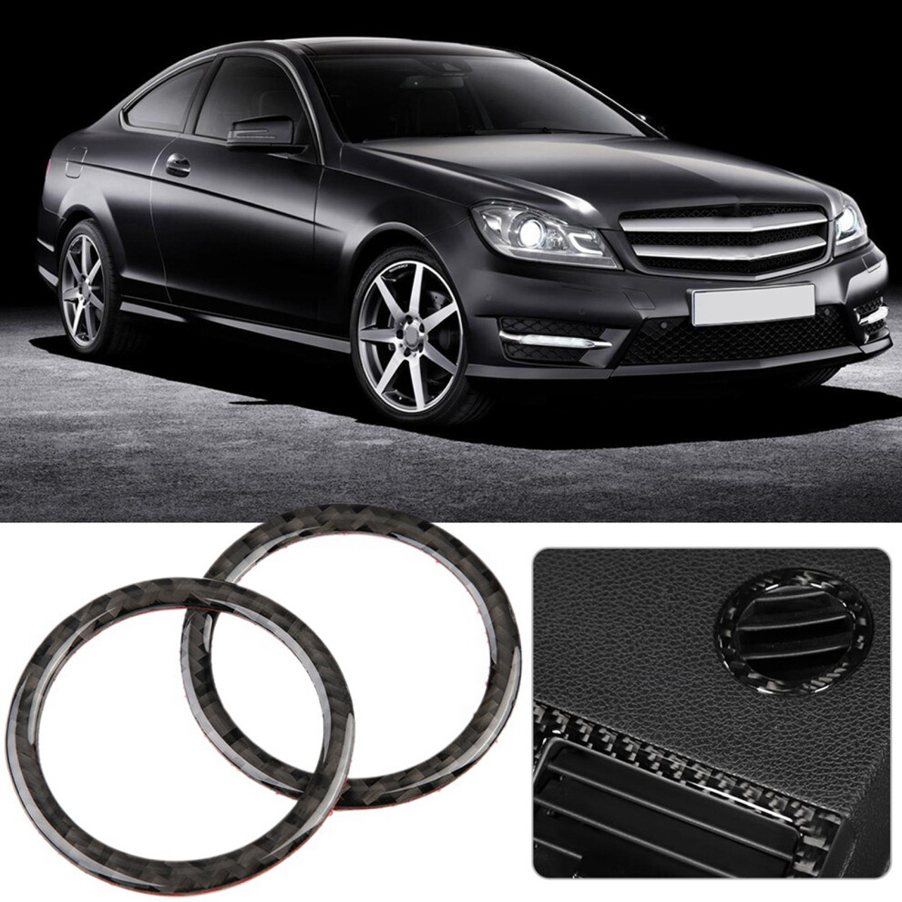 W204 Ac Vent Outlet Rings Carbon Fibre 7293282894228
