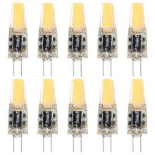 10PCS G4 LED COB Lamp 3W Bulb Candle Lights Replace 30W 40W Halogen for Chandelier Spotlight, AC DC12V Warm White