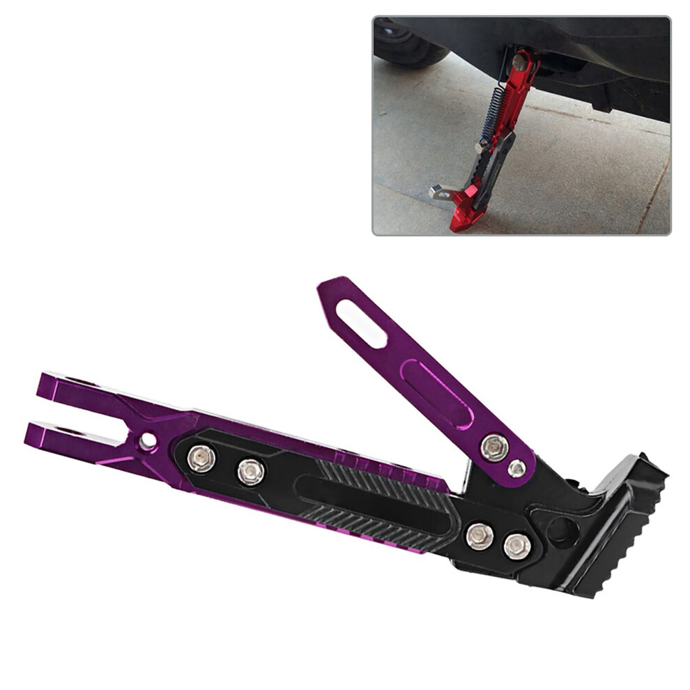 Adjustable Motorcycle Kickstand Aluminium Purple 7293282894471