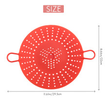 2 Piezas de Vaporizador de Silicona, Inserto de Cesta de de Verduras para Ollas una PresióN, Apto para Microondas, Cocinas MúLtiples, Rojo