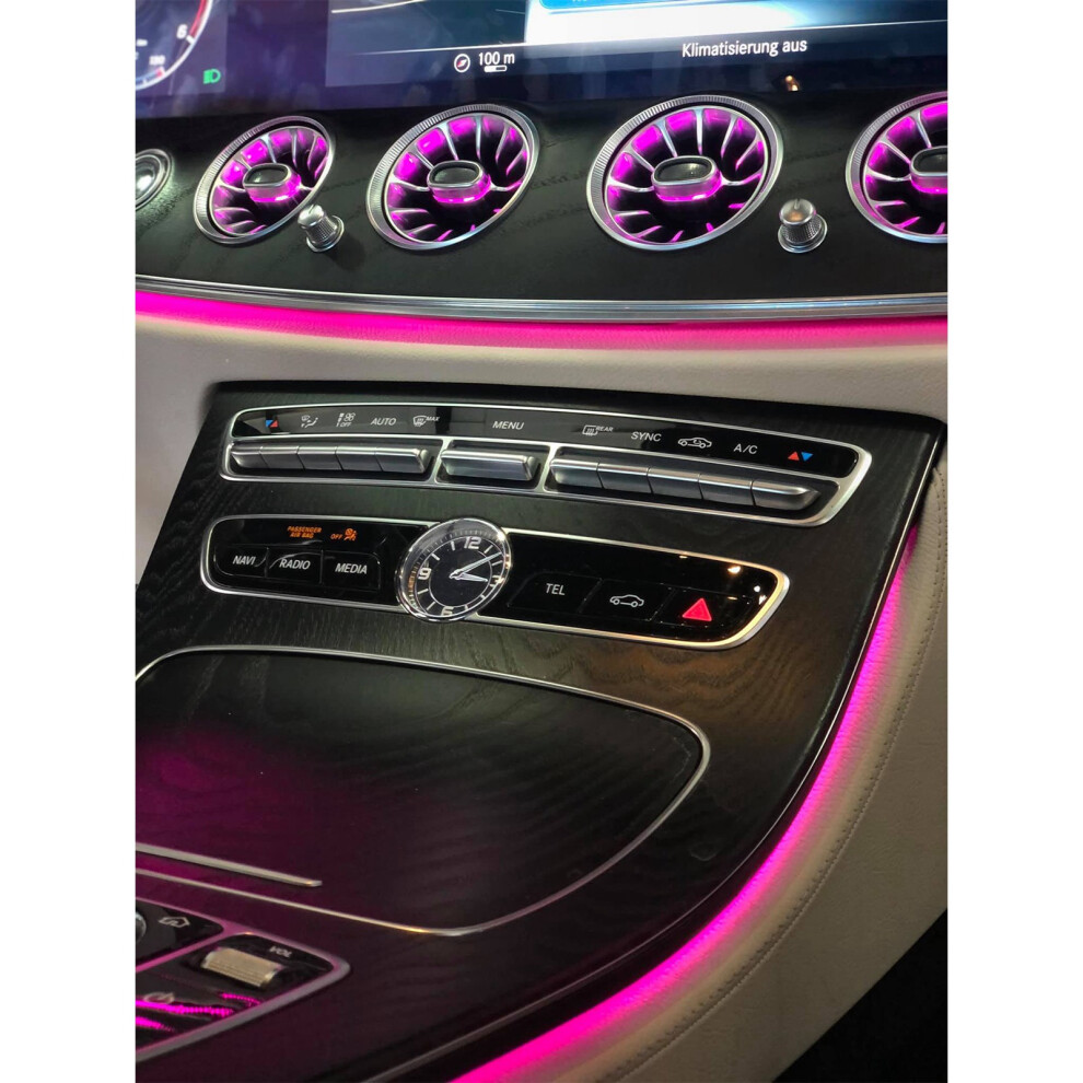 6Pcs 64 Colour Led Turbine Vents For E-Class 7293282894747