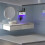 UV Toothbrush Sterilizer Automatic Toothpaste Dispenser Wall Mounted Toothbrush Storage Box Rack Clock Display 5