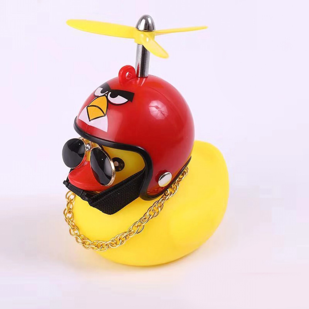 Duck With Helmet Propeller Car Decor Yellow 7293282894884
