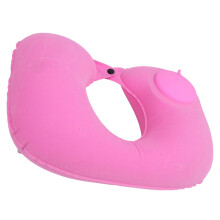 Soft U-Shape Travel Pillow Press Inflate