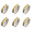 6X Coloured Brass Wire Gold 9m X 0.5mm 1