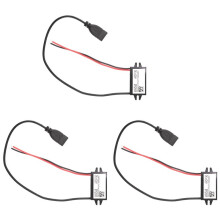 3X Car Power Converter 12V to 5V 3A Voltage Converter with Single USB Adapter Connectors for Phone Charging Car Audio