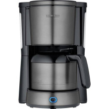 Filterkaffeemaschine mit Isolierkanne - SEVERIN - KA4835 - Bis zu 10 Tassen, tropffrei, abnehmbarer Filterhalter, dunkles Edelstahl
