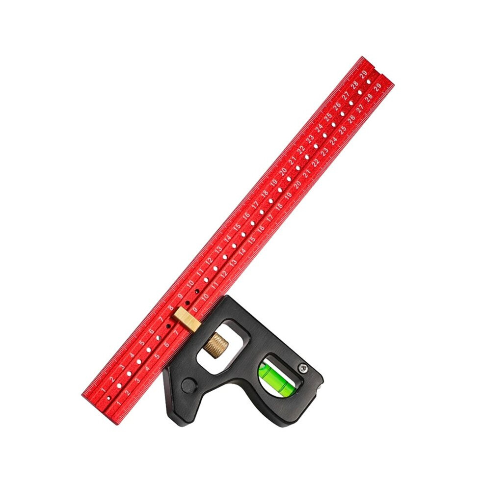 Square Right Angle Ruler Woodwork Protractor Engineers Carpenter Straightedge Multi Combination Measuring Tools 300Mm 6033227362136