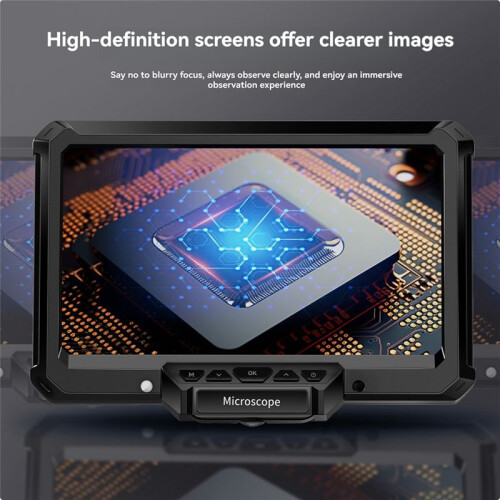 7inch Microscope Digital Coin Microscope Coin Magnifier with Lights HD Microscope for PCB, Coins, Plants 2