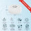 Bath Water Filter Cartridge.Bathtub Filter Replacement, Filter for Bathtub Bath Faucet Replacement Cartridge 8