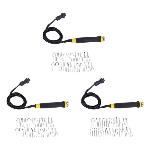 3Pcs Electrocautery Pen Pyrography Machine Handle Solder Tip 69Pcs for Gourd,Plank,Leather,Bark
