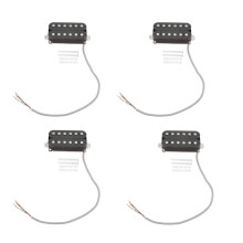 4X Electric Guitar Humbucker Pickups Neck Alnico V Pickup Black