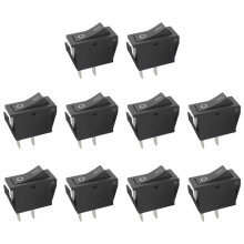 10pcs RK1-11 Rocker  16A 125/250VAC 2 Pins 2 Positions, Applicable to Automobiles Ships Instruments Appliances