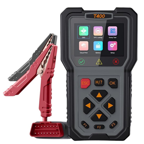2-in-1 Car Diagnostic Tool OBD2 Scanner Battery Tester, Check Engine Code Reader, 12V Battery Analyzer, Relay Tester