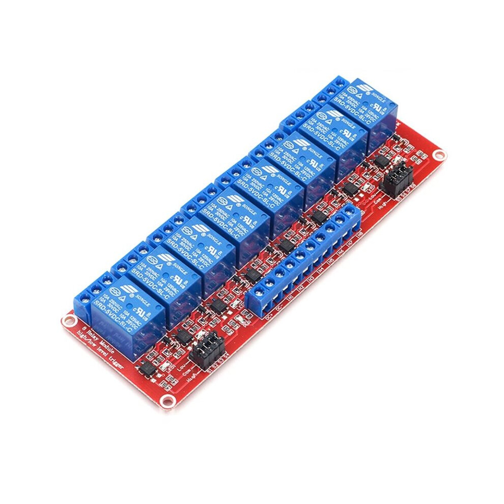 8 Channel 5V Relay Module With Optocoupler, High Low Level Trigger Shield For Avr Mcu Diy Projects 4711376948150