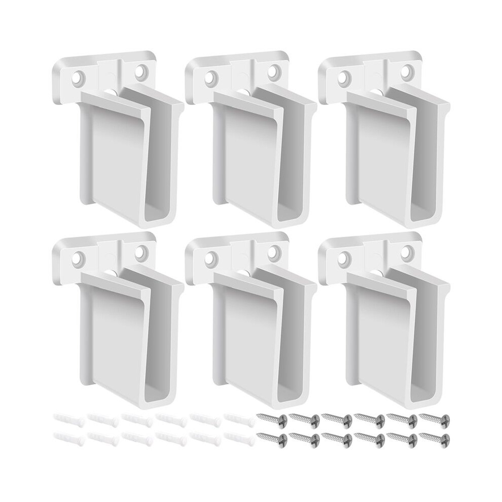 6 Pack Wire Shelf End Brackets Closet Shelves Brackets Plastic Wall Mount Shelf Brackets With Screws For Shelves Closet 4712548028601