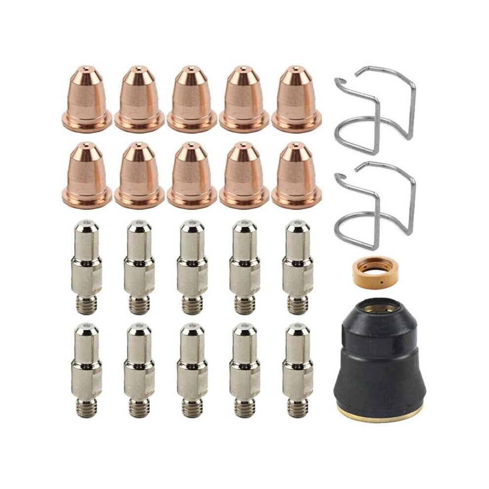 Electrode Tip Cup Consumables Fit Razorweld Cut 45 Cut45 Plasma Cutter Parts 24 Pcs Kit 4713534224366