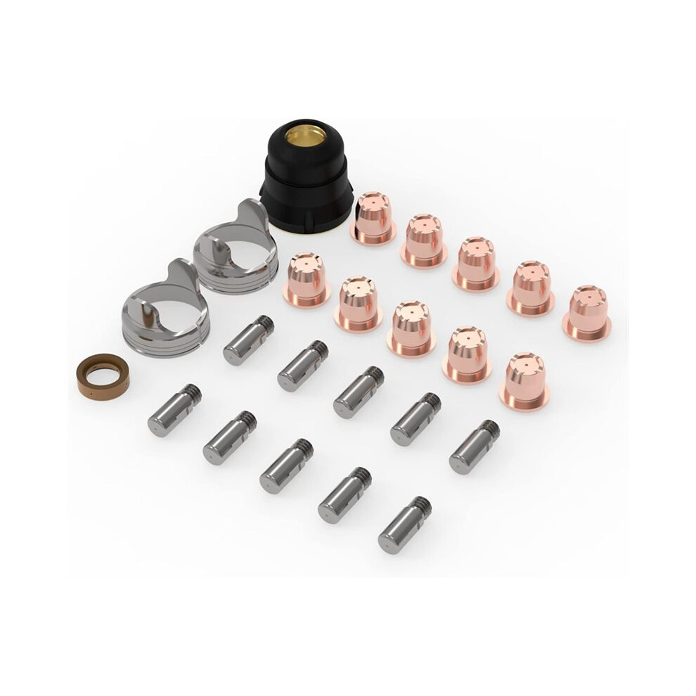 24Pcs Ipt40 Plasma Cutting Torch Consumables Set For Cut-55Ds Pro/Cut-55Nhf/Cut-55Ds Nhf /Cut-60Ds Pro 4714086822673