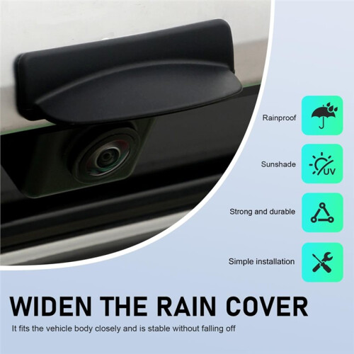 Capa Protetora Universal de Silicone para Câmera de Ré, Ideal para Carros, À Prova de Chuva. 2