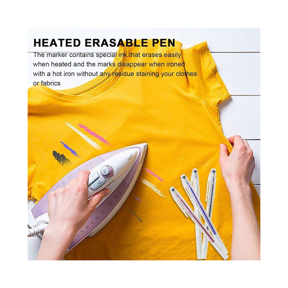 Heat Erasable Pens For Fabric 4 Colors Heat Erasable Fabric Marking Pens For Sewing Quilting Embroidery Dressmaking 4712931217735