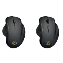 2X IMICE Wireless Gaming Mouse Ergonomic Mouse 6 Keys LED 1600 DPI Computer Charge Mouse Gamer Mice for PUBG FPS Game