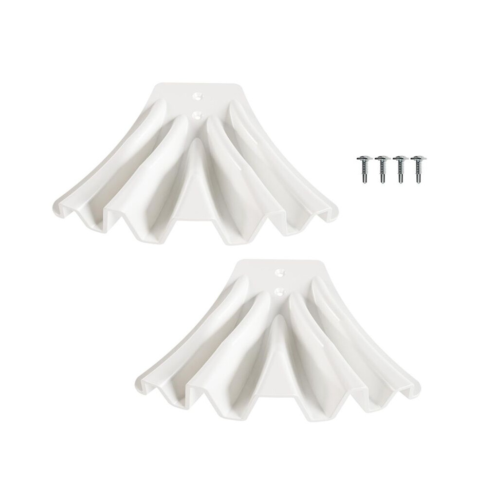 2Pcs Gutter Downspout Diverter, Gutter Downspout Extensions For Rainwater Dispersal, Rain Gutter Disperser White 6032199713724
