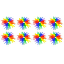 96Pcs Square Juggling Silk Dance Scarves Magic Tricks Performance Props Movement Rhythm Band Scarf 24 By 24 Inches