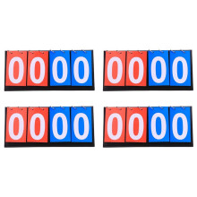 4X Tabellone Segnapunti un 4 Cifre Tabellone Segnapunti per Pallacanestro per Pallacanestro Calcio Badminton Pallavolo Pong