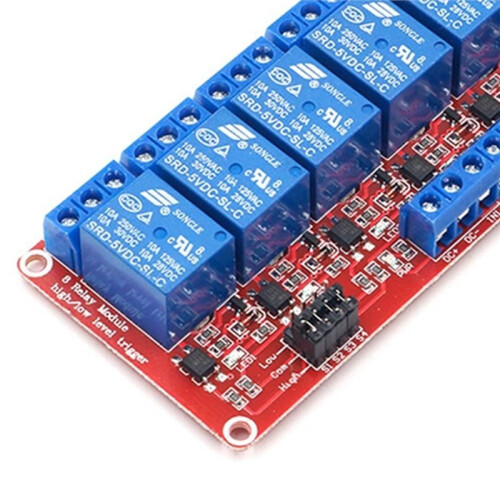8 Channel 5V Relay Module with Optocoupler, High Low Level Trigger Shield for  AVR MCU DIY Projects 1