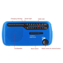 Portable Solar Hand Crank Radio 1200mAh USB Portable Outdoor Emergency Speaker Stereo Emergency Hand Crank