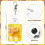 12 Pcs Sublimation Blank Keychains Heat Transfer Printing LED Acrylic KeyChains Lighted Keyrings Pendant, Rectangular 5