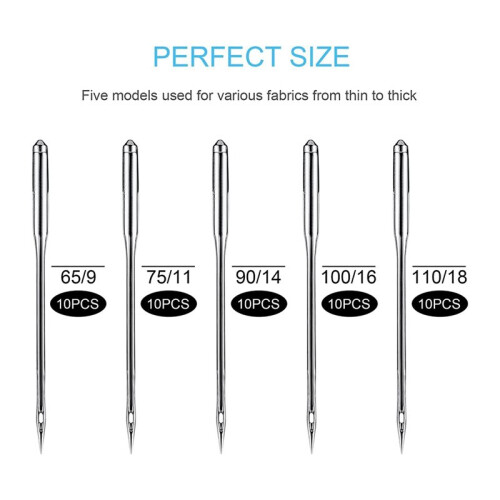 Sewing Machine Needles, 50 PCS Universal Sewing Machine Needle, for Singer, , Janome, Varmax 2