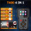 2-in-1 Car Diagnostic Tool OBD2 Scanner Battery Tester, Check Engine Code Reader, 12V Battery Analyzer, Relay Tester 4
