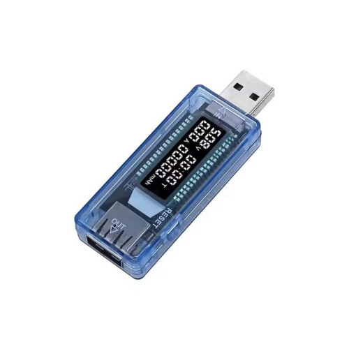 KWS-V20 USB-Testare Digital Voltmeter Amperemeter Effektkapacitetsmonitor Batterikapacitetstestare Stöder QC2.0  4-30V 2
