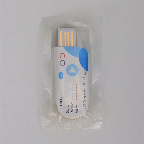 USB Temperature Data Logger Temperature Recorder with 14400 Points 60 Days Disposable for Cold Chain Transport 2