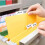 200 Pcs File Folder Tabs and 200 Pcs 2 Inch Hanging File Inserts Labels, Plastic Files Folder Tabs for Hanging Folders 4