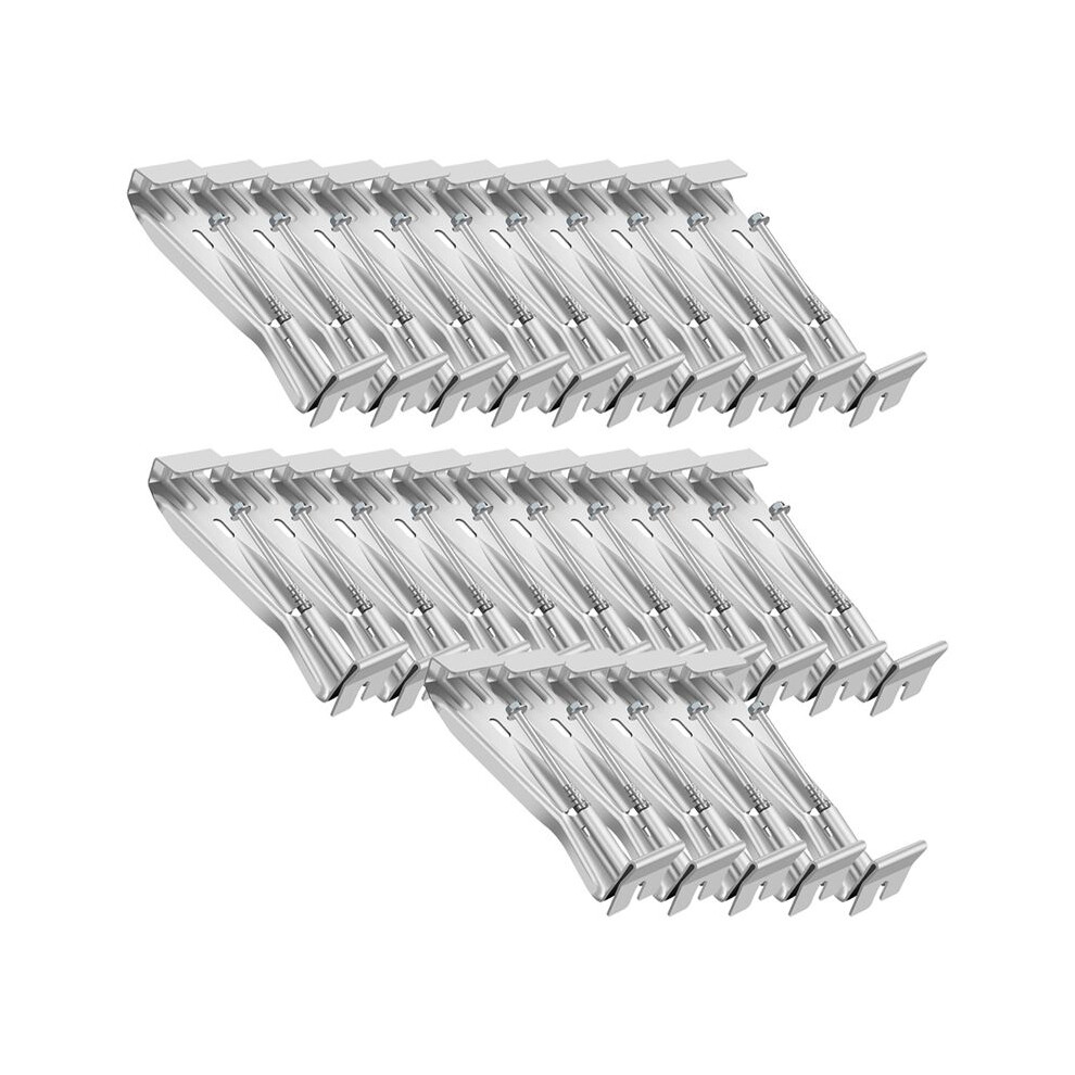 5Inch 25 Pack Gutter Hangers, With Pre-Inserted Screw, Aluminum Gutter Brackets For Repairing Sagging Rain Gutters 4713802250486