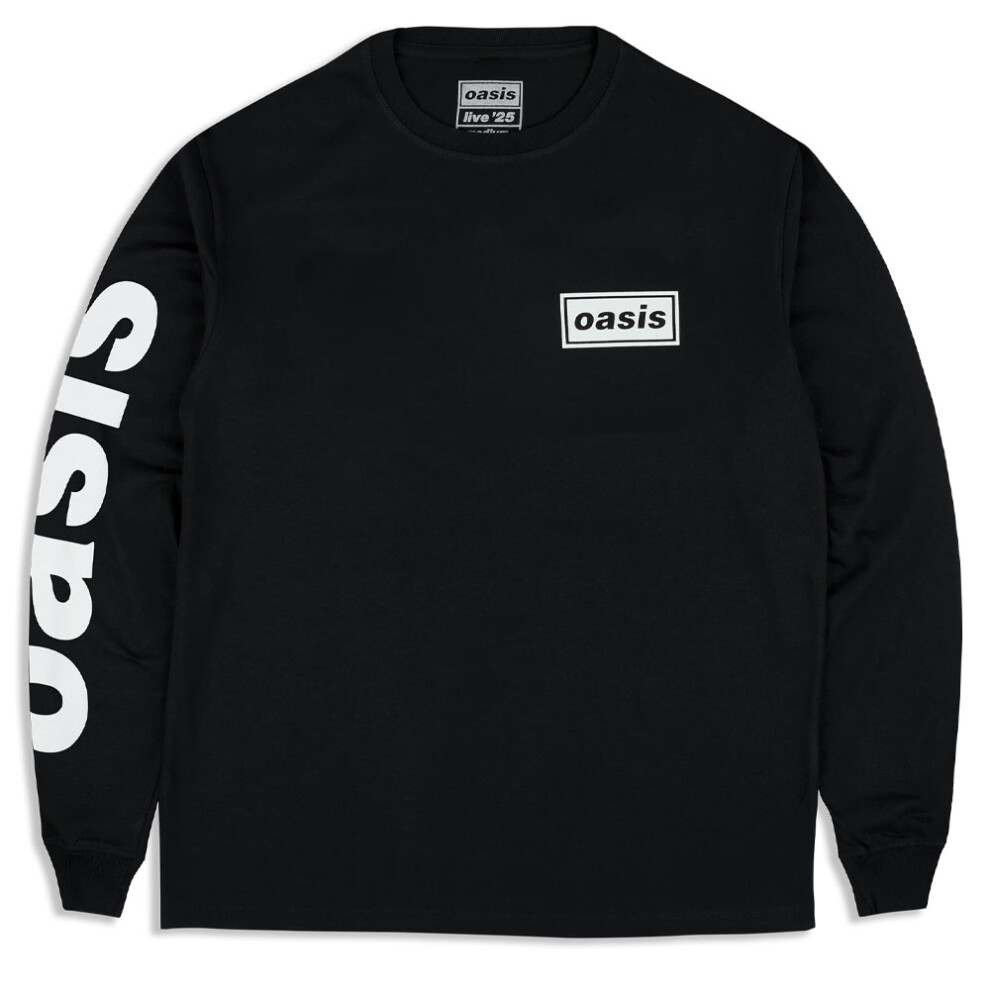 Oasis (Xs, ) Live 25 Lockup Long Sleeve T Shirt Black