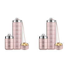 2X Metal Pill Organizer Weekly,Stackable Waterproof Travel Pill Box,Pill Case,7 Day Daily Medicine Organizer