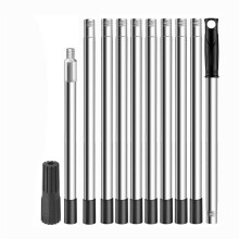 Paint Roller Extension Pole 11.8Ft,10 Segmented Stainless Steel Telescopic Pole, Extension Pole with Tapered Adapter