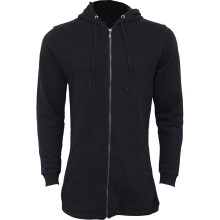 (L, Black) Spiral - Ladies Fish Tail Full Zip Hoody - Zip Sleeve