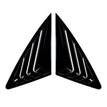 Osłona Okiennicy Tylnej Szyby Samochodu Listwa Wykończeniowa Żaluzji Bocznej Osłona Nawiewu Bocznego dla Q3 F3 Sportback 2019-2024,Jasna Czerń