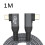 Cable USB 4 Ángulo de 90 Grados 40Gbps USB4 Codo Tipo C Cable de Transferencia de Datos USB C PD240W Carga Rápida 1M 2
