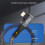 Cable USB 4 Ángulo de 90 Grados 40Gbps USB4 Codo Tipo C Cable de Transferencia de Datos USB C PD240W Carga Rápida 1M 7